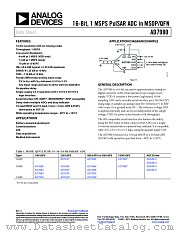 AD7980 datasheet pdf Analog Devices