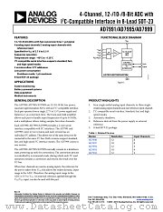 AD7991 datasheet pdf Analog Devices