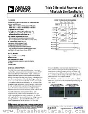AD8123 datasheet pdf Analog Devices