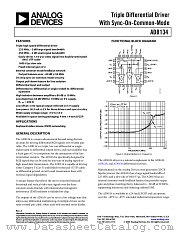 AD8134 datasheet pdf Analog Devices
