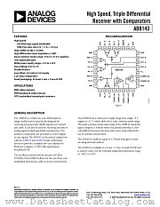 AD8143 datasheet pdf Analog Devices