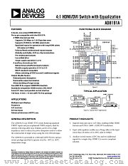 AD8191A datasheet pdf Analog Devices