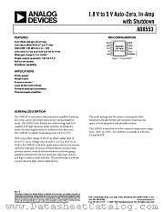 AD8553 datasheet pdf Analog Devices