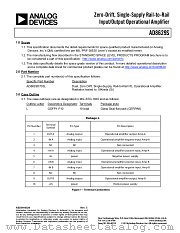 AD8629S datasheet pdf Analog Devices