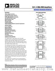 AD8666 datasheet pdf Analog Devices