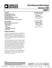 AD8677 datasheet pdf Analog Devices