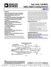 AD9122 datasheet pdf Analog Devices