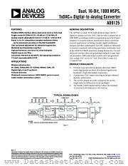 AD9125 datasheet pdf Analog Devices