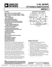 AD9230-11 datasheet pdf Analog Devices