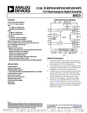 AD9231 datasheet pdf Analog Devices