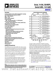 AD9252 datasheet pdf Analog Devices