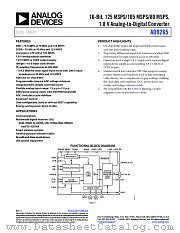 AD9265 datasheet pdf Analog Devices