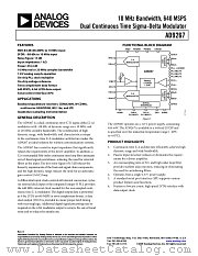 AD9267 datasheet pdf Analog Devices