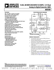 AD9268 datasheet pdf Analog Devices