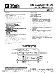 AD9276 datasheet pdf Analog Devices