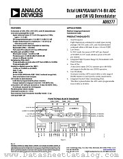 AD9277 datasheet pdf Analog Devices