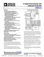 AD9516-0 datasheet pdf Analog Devices