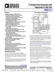 AD9517-2 datasheet pdf Analog Devices