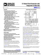 AD9517-3 datasheet pdf Analog Devices