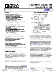 AD9517-4 datasheet pdf Analog Devices