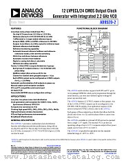 AD9520-2 datasheet pdf Analog Devices