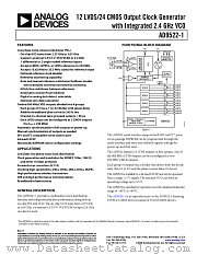 AD9522-1 datasheet pdf Analog Devices