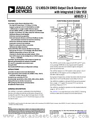 AD9522-3 datasheet pdf Analog Devices