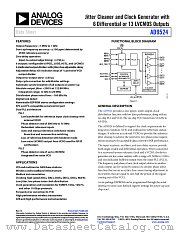 AD9524 datasheet pdf Analog Devices