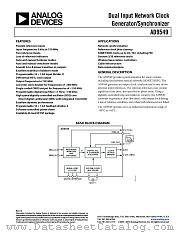 AD9549 datasheet pdf Analog Devices