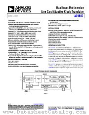 AD9557 datasheet pdf Analog Devices