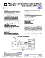 AD9558 datasheet pdf Analog Devices
