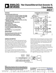 AD9572 datasheet pdf Analog Devices