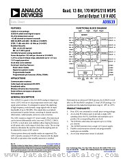 AD9639 datasheet pdf Analog Devices