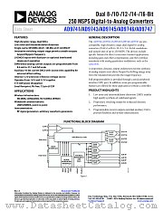 AD9745 datasheet pdf Analog Devices