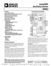 AD9880 datasheet pdf Analog Devices