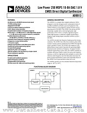 AD9913 datasheet pdf Analog Devices