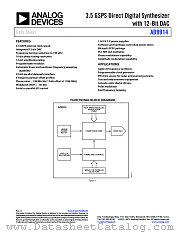AD9914 datasheet pdf Analog Devices