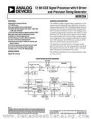 AD9920A datasheet pdf Analog Devices