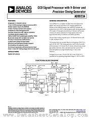 AD9923A datasheet pdf Analog Devices