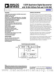 AD9957 datasheet pdf Analog Devices
