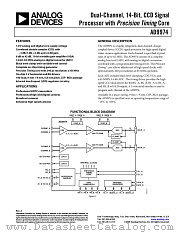 AD9974 datasheet pdf Analog Devices