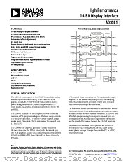 AD9981 datasheet pdf Analog Devices