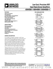 ADA4000-4 datasheet pdf Analog Devices