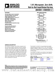 ADA4051-1 datasheet pdf Analog Devices