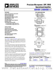 ADA4091-4 datasheet pdf Analog Devices