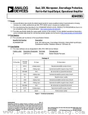 ADA4096S datasheet pdf Analog Devices