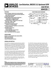 ADA4320-1 datasheet pdf Analog Devices