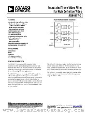 ADA4417-3 datasheet pdf Analog Devices