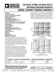 ADA4691-4 datasheet pdf Analog Devices
