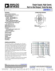 ADA4855-3 datasheet pdf Analog Devices